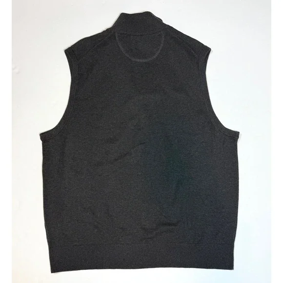 Daniel Cremieux Classics Men'sFull Zip Fleece Lined Vest Dark Gray Black Size XL - Picture 3 of 8